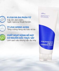 Công dụng Sữa rửa mặt Isntree Hyaluronic Acid Low-PH Cleansing Foam