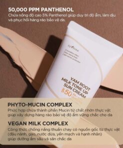 Kem chống nắng Isntree Yam Root Milk Tone Up Sun Cream