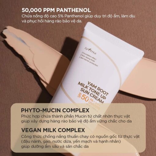 Kem chống nắng Isntree Yam Root Milk Tone Up Sun Cream