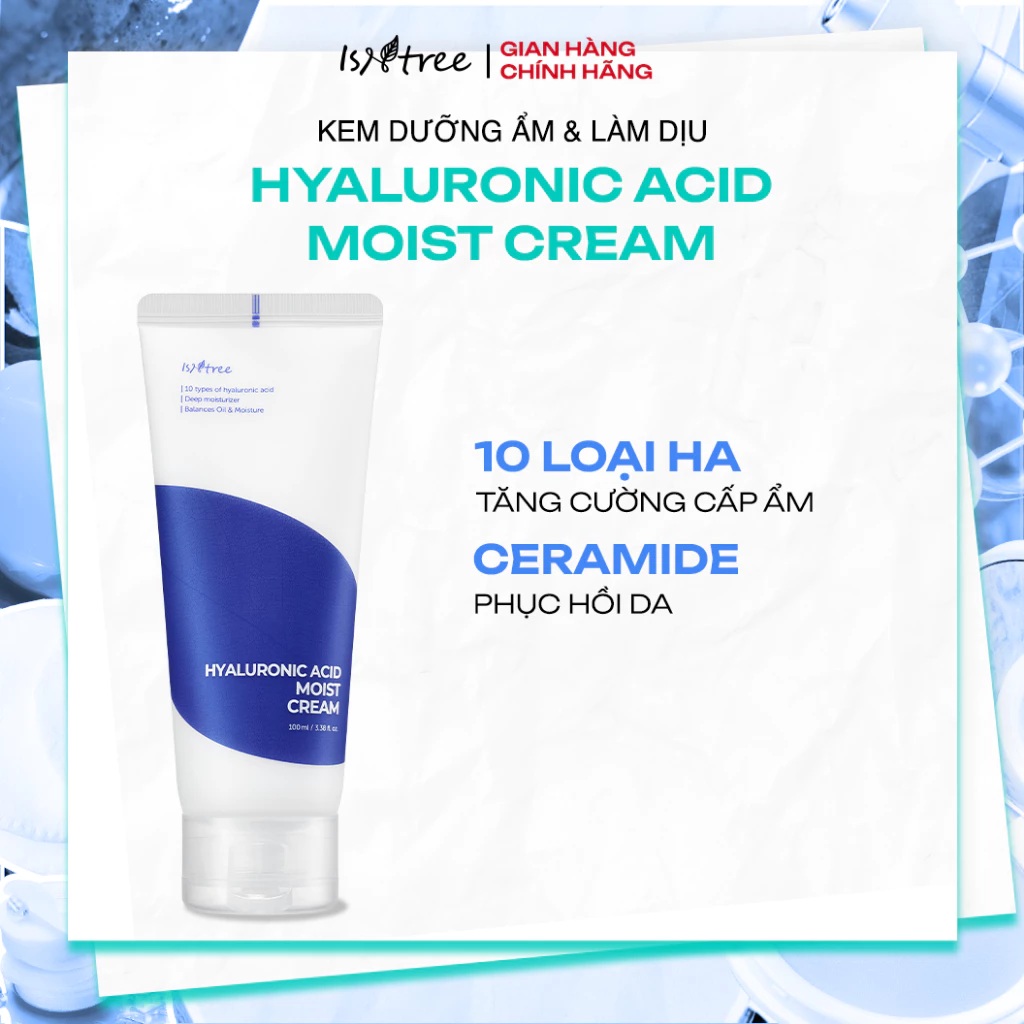 Kem dưỡng ẩm Isntree Hyaluronic Acid Moist Cream