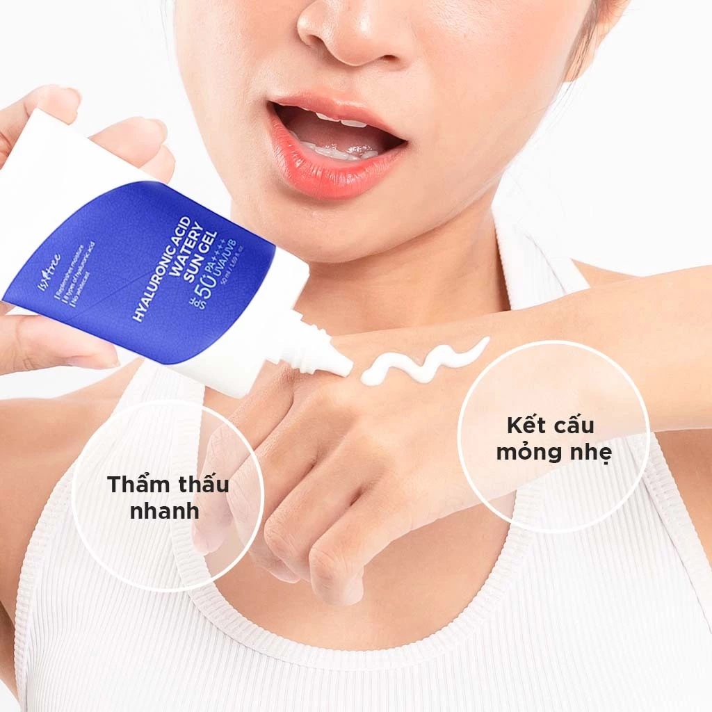 Kết cấu Isntree Hyaluronic Acid Watery Sun Gel